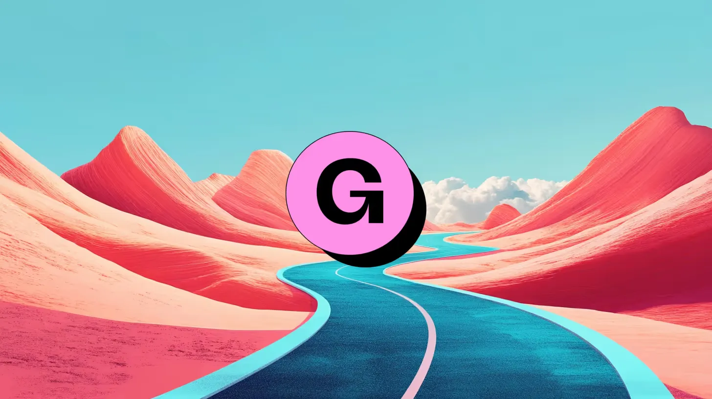 A freelancer setting up an online store on Gumroad, showcasing digital products like e-books, design templates, and online courses. The image represents ease of selling, financial independence, and the flexibility of freelancing.