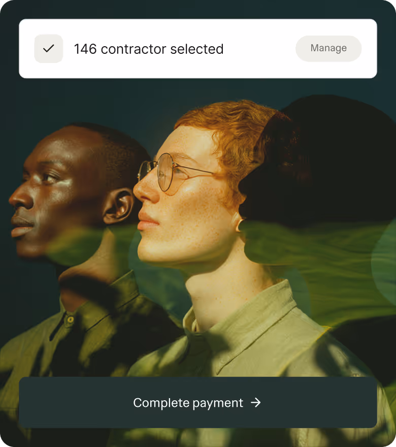 Payment confirmation with batch totals in Ruul