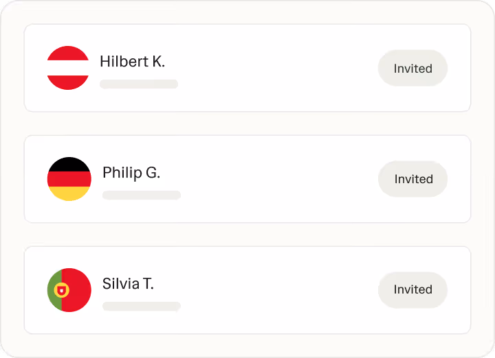 Bulk invite multiple contractors from the Ruul business dashboard