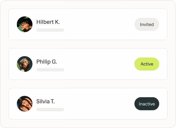 Onboarding status board showing invited, verified, and ready contractors