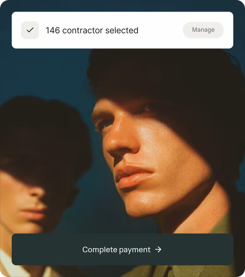 Contractor invitation flow and API-driven onboarding preview in Ruul
